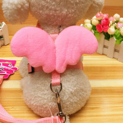 Pet Supplies Pet supplies Pet supplies wholesale New winged cherub leash chest strap Dog cat puppy leash Specification drawing