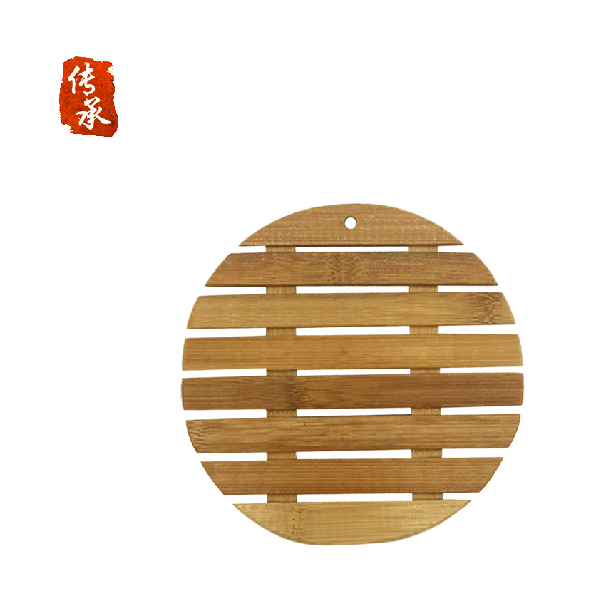 竹制碗垫 圆形竹垫 隔热垫 餐垫 厨房用品厂家直销