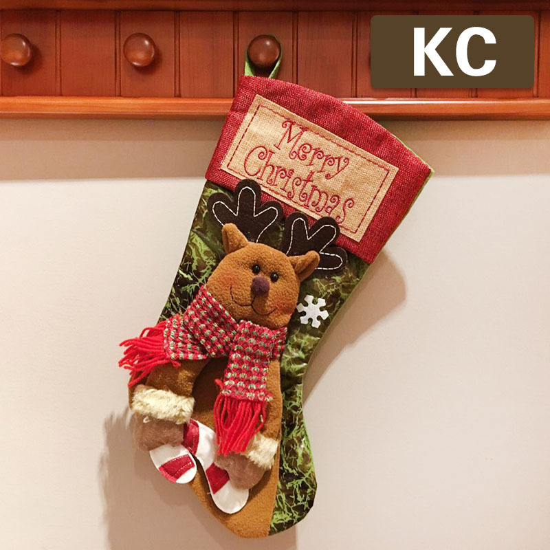 Christmas Stocking Gift Bag Christmas Decoration Stocking Christmas Eve Christmas Gift Children's Christmas Tree Pendant Goodie Bag Application Scenario