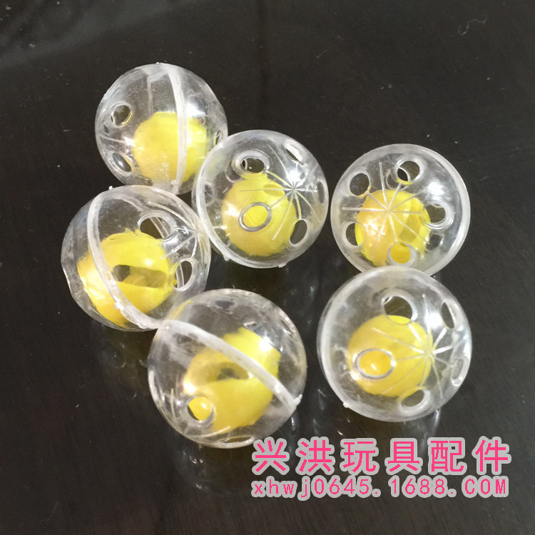 Plush Toy Eyes Nose Accessories 5 Holes Plastic Bell 26Mm Rattle Plastic Bell Ring Ring Ball Specification drawing