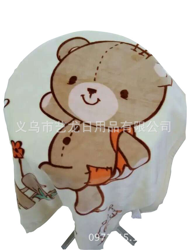 1X1.4法兰绒双层双面云童毯 超柔加厚卡通儿童毛毯卡通毯