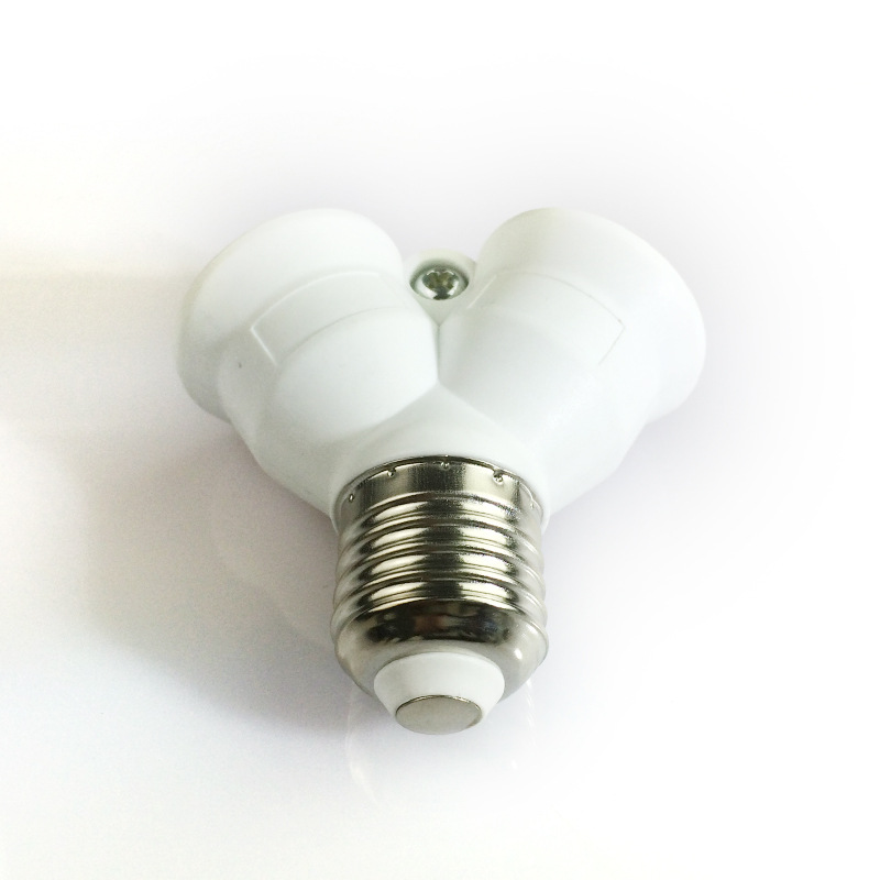 Converter, lamp head, lamp socket, switch, revolving lamp, table lamp, led energy-saving lamp, plug e27 to 2E27 details Picture