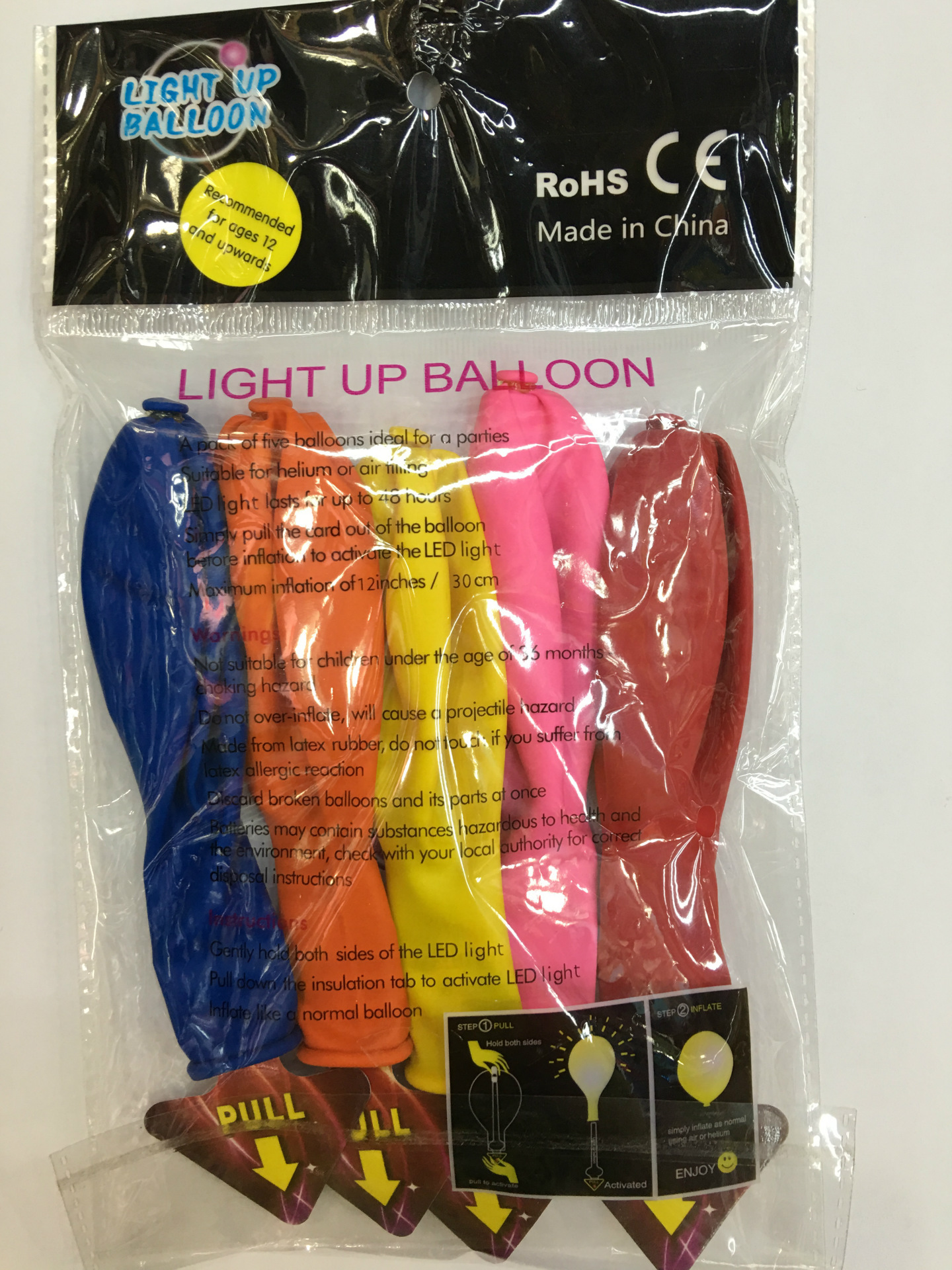 【 Yuefan】 Factory Direct Sales 12 Inch Led With Lights Balloon Festival Wedding Party Layout Item Picture