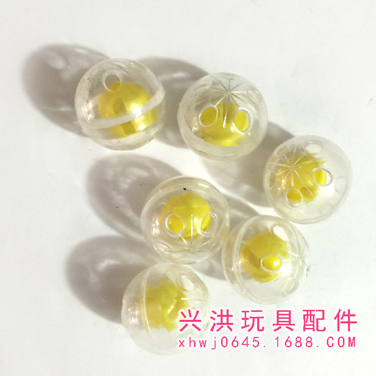 Plush Toy Eyes Nose Accessories 5 Holes Plastic Bell 26Mm Rattle Plastic Bell Ring Ring Ball details Picture