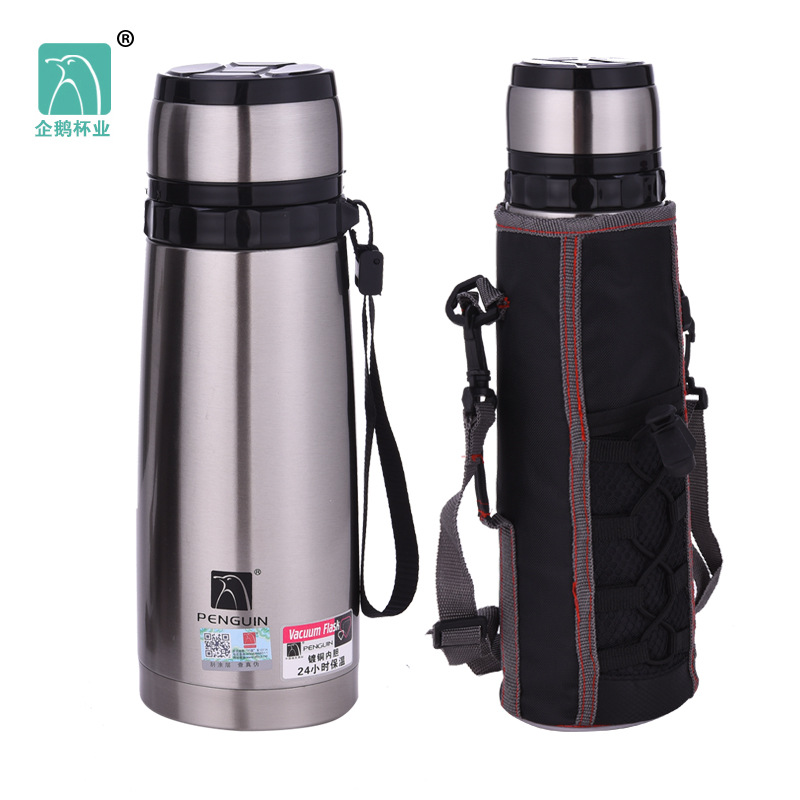Factory direct supply of high vacuum 304 inner liner copper-plated insulated and cold-proof traveler's kettle, large-capacity insulated cup for mountain climbing and outdoor use details Picture