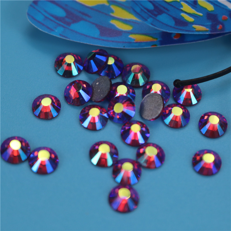 Spot Purple Ab Color Flat Bottom Drill Color Model Complete Diy Mobile Phone Shell Beauty Nail Sticker Drill Manufacturers Wholesale Specification drawing