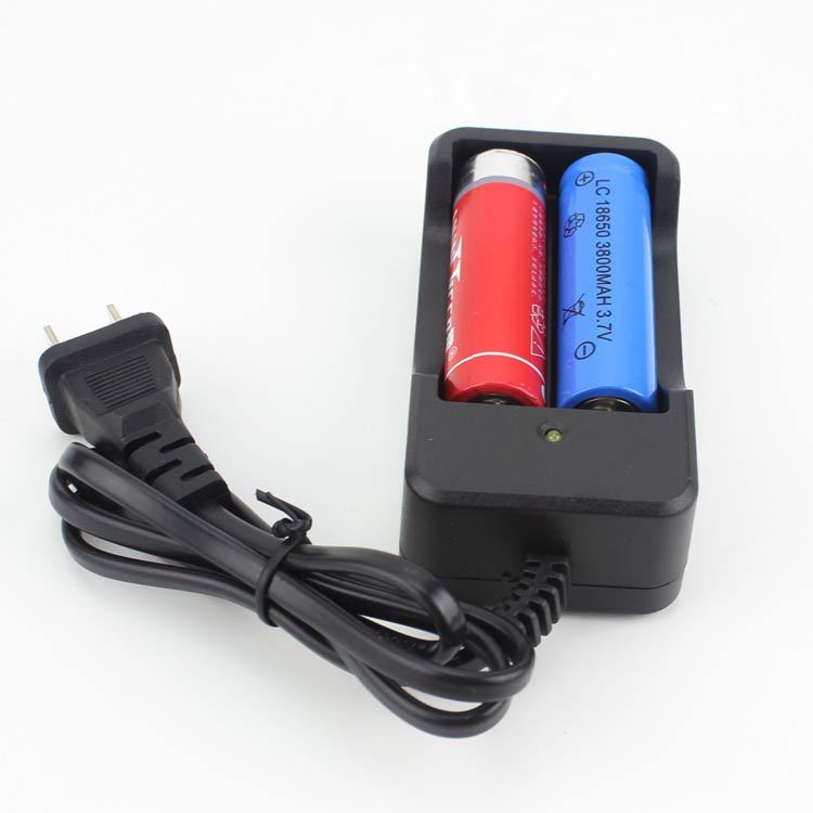 3.7v 18650 lithium battery charger, dual-slot charging cable, universal for Chinese, American, European and British standards, for foreign trade Specification image