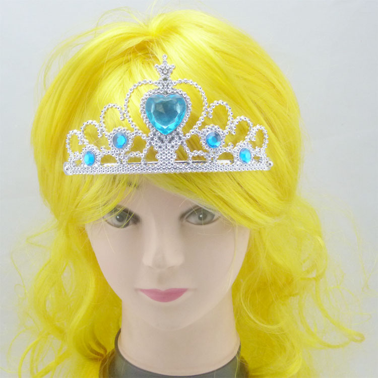 Birthday Crown Children's Princess Plastic crown Split Crown Frozen Crown Plastic plated crown details Picture