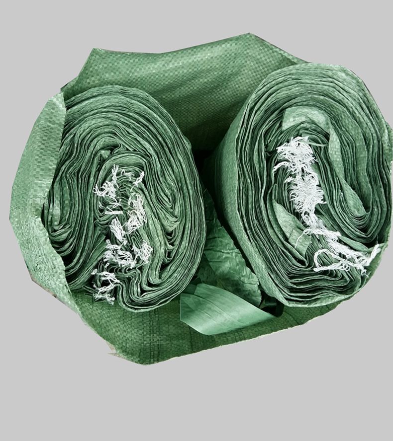 Guangdong manufacturer direct sales of green plastic woven bags, snake skin bags, long strip gunny bags, fabric packing bags and woven bags Specification image