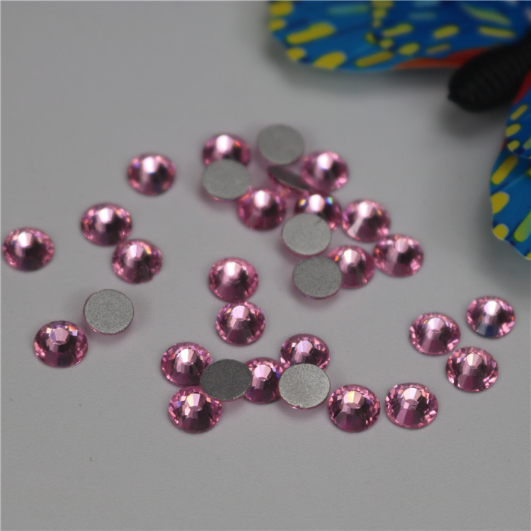Manufacturers Wholesale Light Pink Color Glass Rhinestones Diy Nail Clothing Accessories Flat Rhinestones Can Be Customized Specification drawing