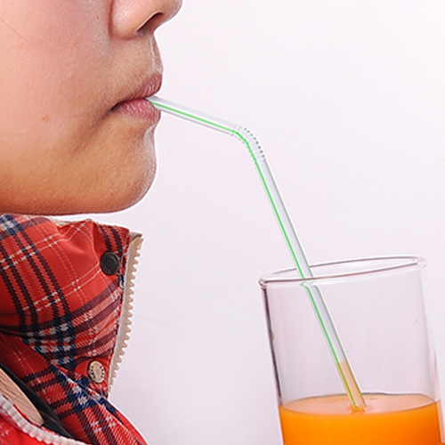Creative Extension Flexible Maternity Juice Drink Milk Tea Straw Disposable Color Elbow Plastic Wholesale Item Picture