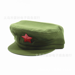 户外野营防晒迷彩帽子平顶帽复古帽子男女复古表演帽遮阳帽可LOGO详情11