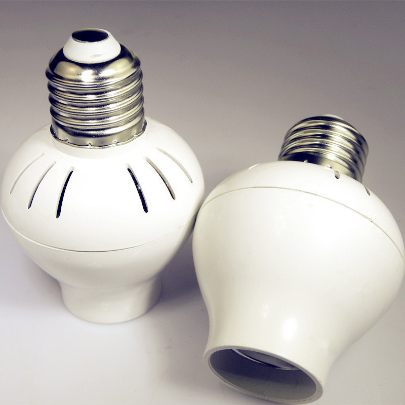 Factory direct supply of microwave radar human body sensor lamp head E27B22 sensor lamp socket LED sensor switch lamp socket details Picture
