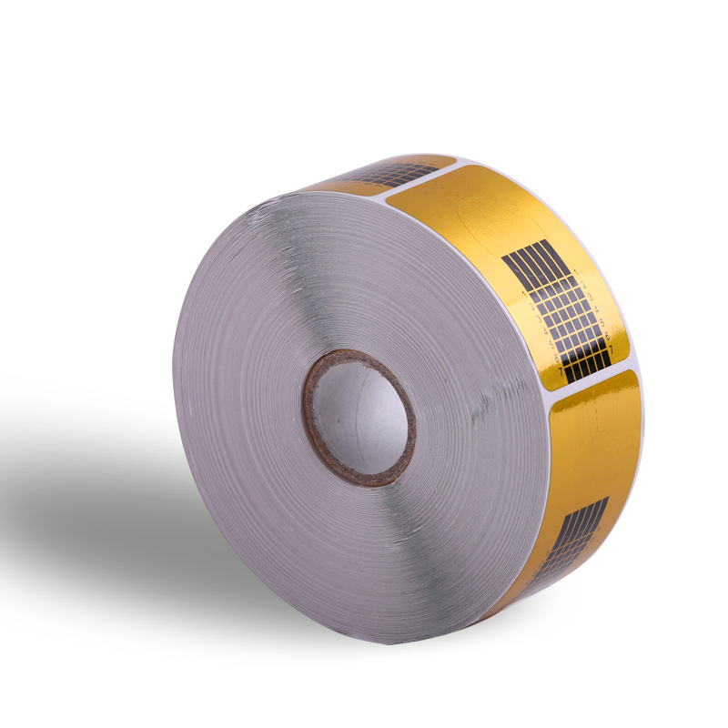 Golden rectangular nail extension tray, light therapy extension finger tray, crystal nail extension paper tray, 500 pieces of nail care products Application Scenario