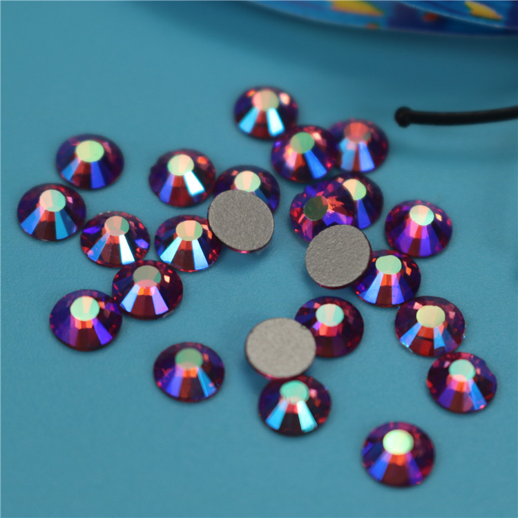 Big Red Ab Color Imitation Ao Diamond Flat Bottom Drill Diy Clothing Accessories Uniform Cut Glass Crystal Flat Bottom Drill Wholesale details Picture