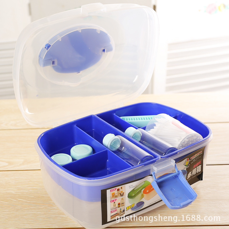 新款塑料加厚/化妆盒/工具箱药箱产品图