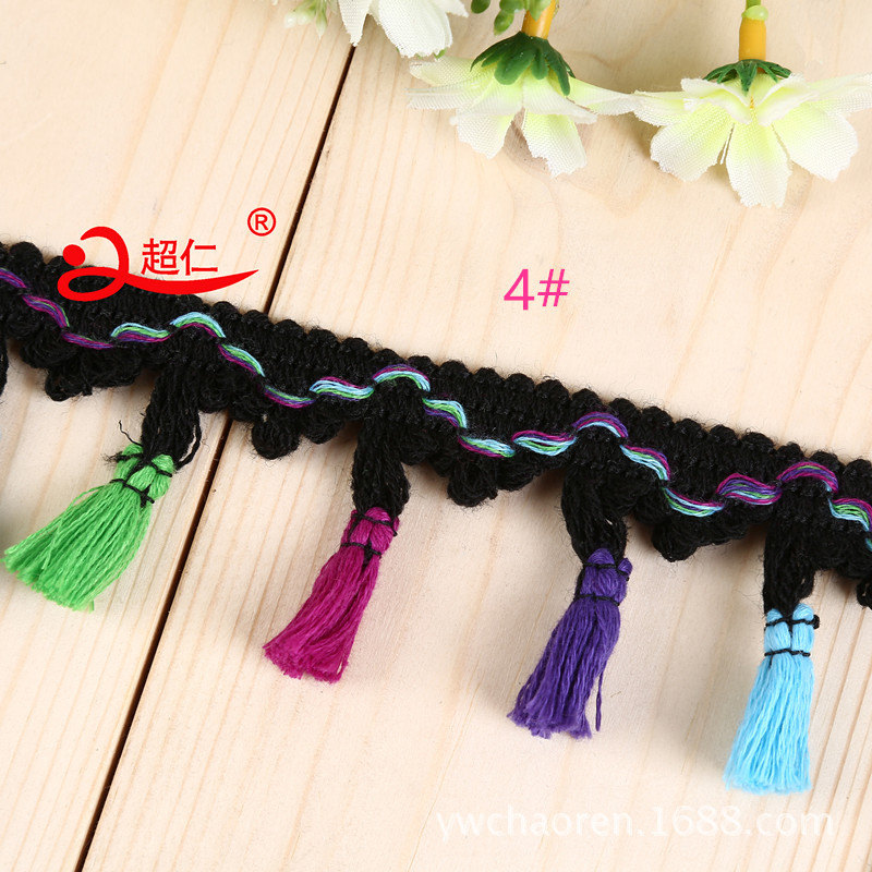 Beards Lace Candy Color Fringe Broom Wool Curtain Scarf Accessories Diy Handmade Spot Explosion Item Picture