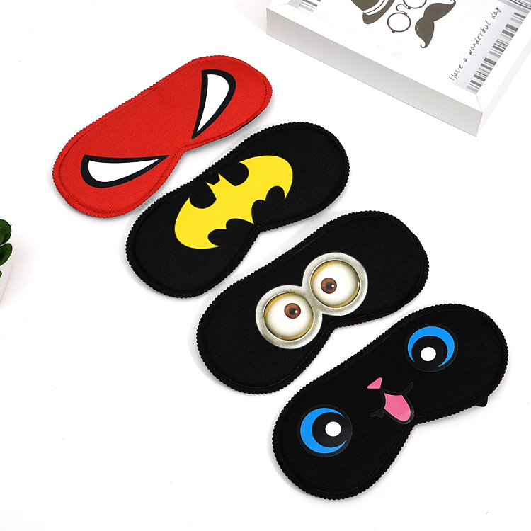 Cartoon Animation Cool Breathable Men's And Women's Sleep Eye Mask L Dark Sleep Eye Mask Cute Eye Bag Logo Item Picture