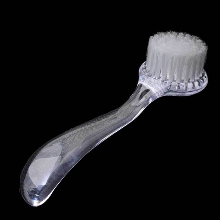 Round head nail brush with cover, long-handled nail brush, dust cleaning brush, nail brush color random shanilak details Picture
