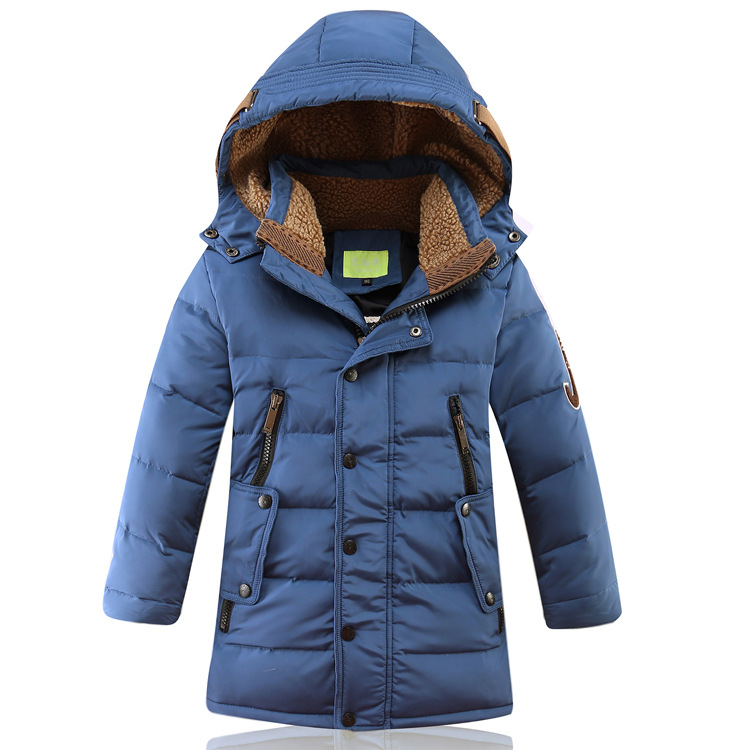 One-piece consignment delivery of children's clothing, mid-length and thickened new styles of children's down jackets for boys, wholesale from large and medium-sized children's winter clothing manufacturers details Picture