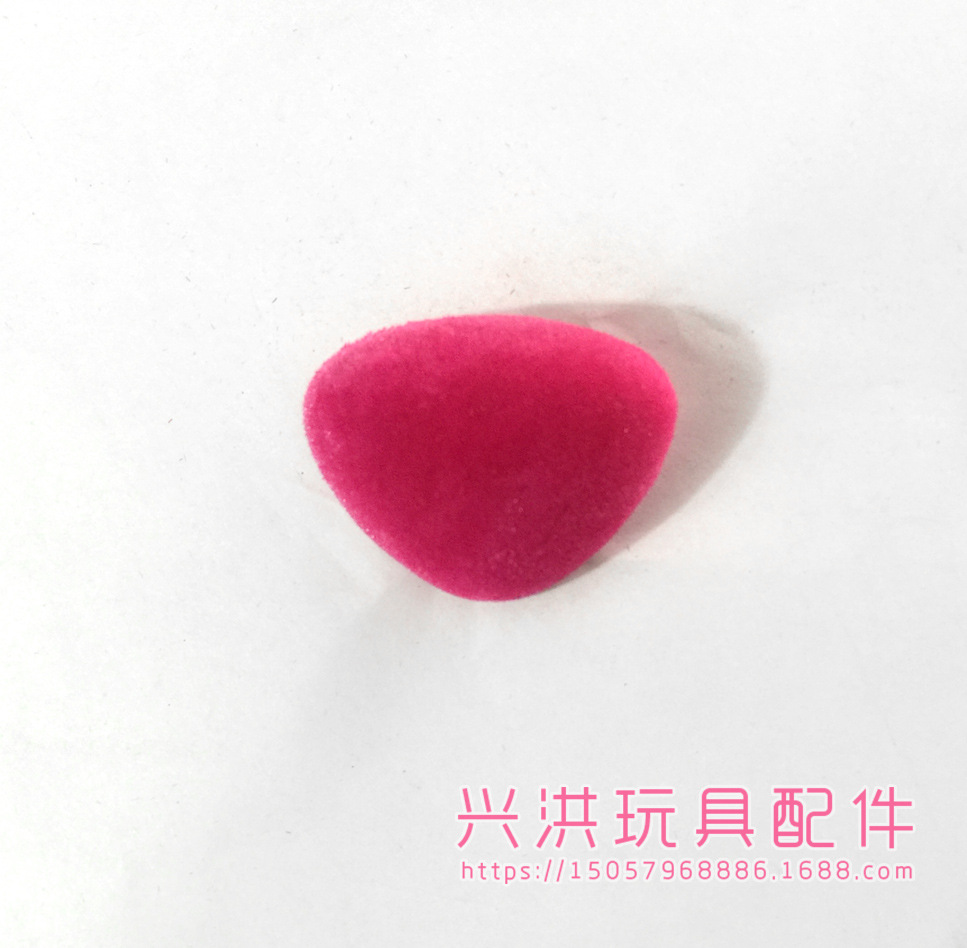Plush Toy Nose Accessories Rose Red Triangle Flocking Nose Triangle Nose In A Variety Of Sizes And Colors Specification drawing