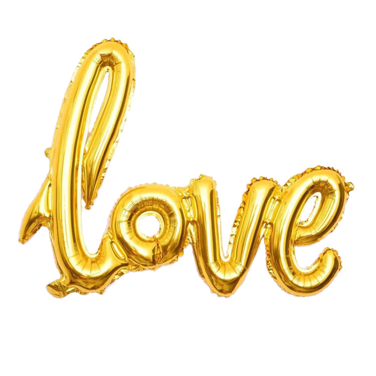 Wedding Decoration Decoration Aluminum Film Balloon Mini Small One-Piece Love Letter Aluminum Foil Balloon Wholesale Application Scenario