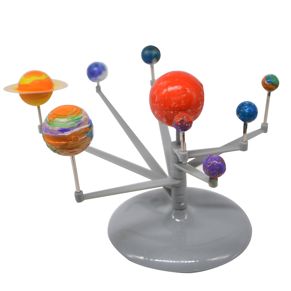 太阳系行星仪模型 科教九大行星模型 益智拼装行星仪 儿童DIY套装详情图4