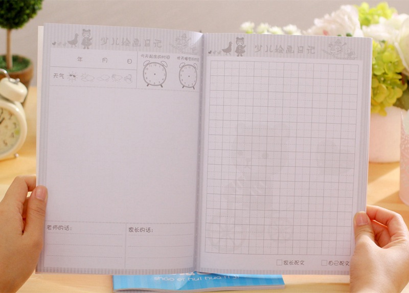 田字格练习本小学生少儿童绘画日记本B5创意文具用品图画本作文本详情图5