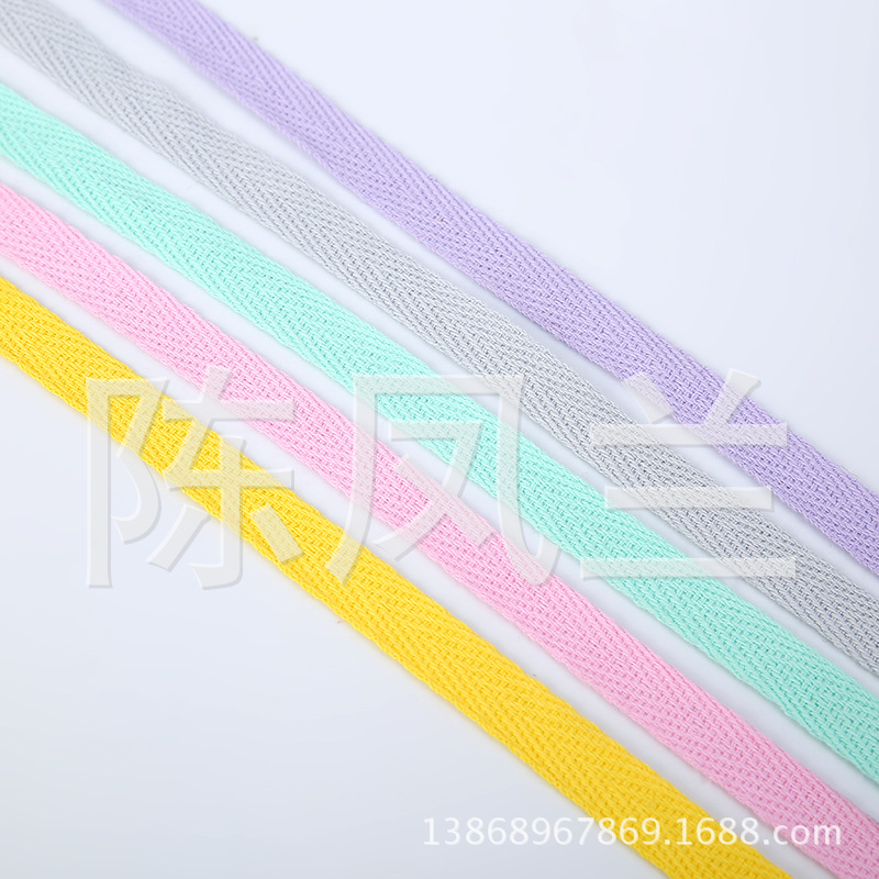 彩色棉质织带/1.0CM人字带/包边带包装彩带细节图