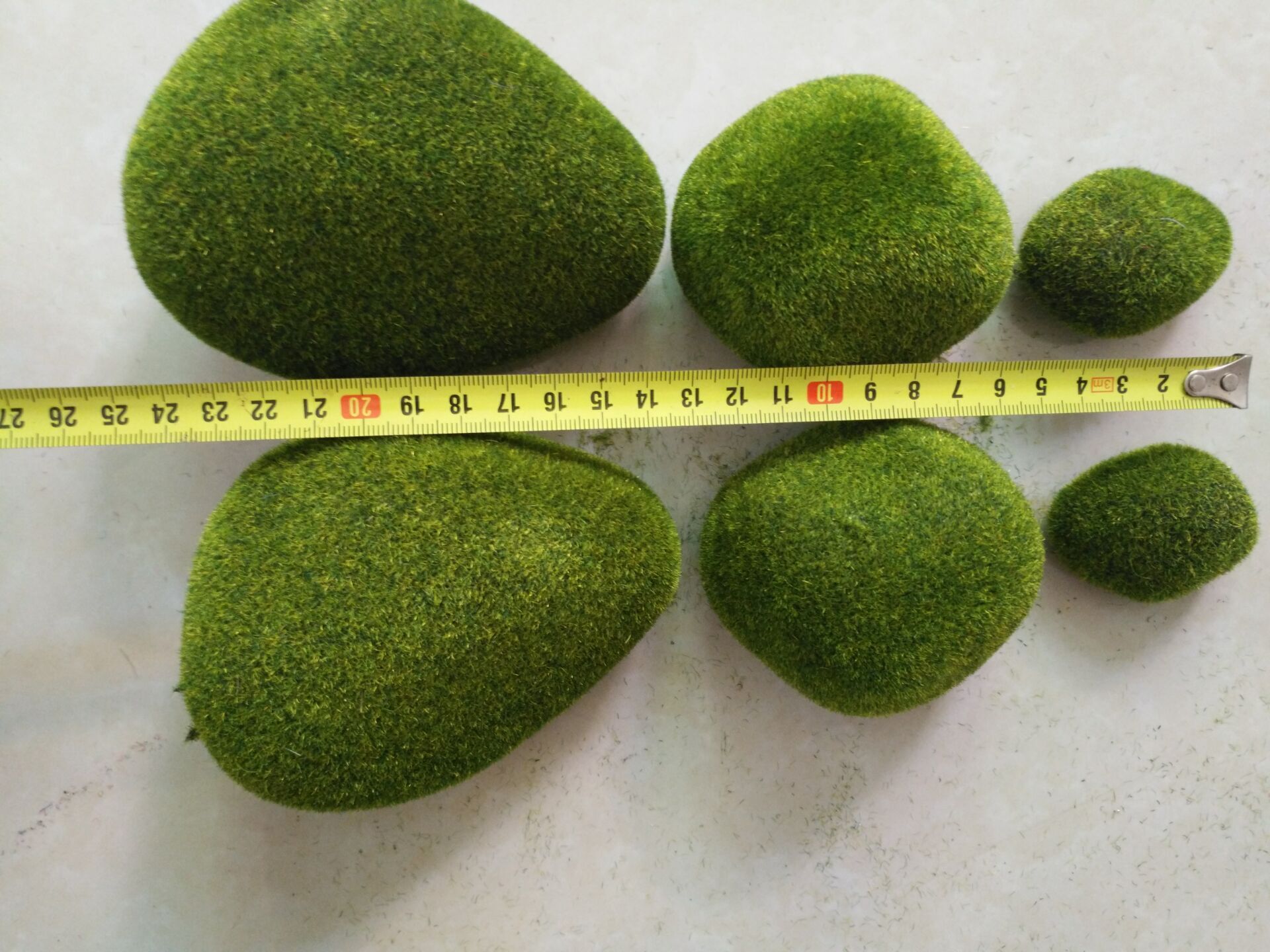 Factory direct sales simulation moss hair stone 6 bags home bonsai pot decoration simulation flower plant fluff stone full figure