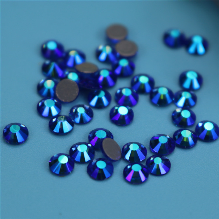 Deep Blue Ab Color Flat Bottom Hot Diamond Color Diamond Diy Glass Mobile Phone Beauty Nail Jewelry Accessories Clothing Accessories Wholesale details Picture
