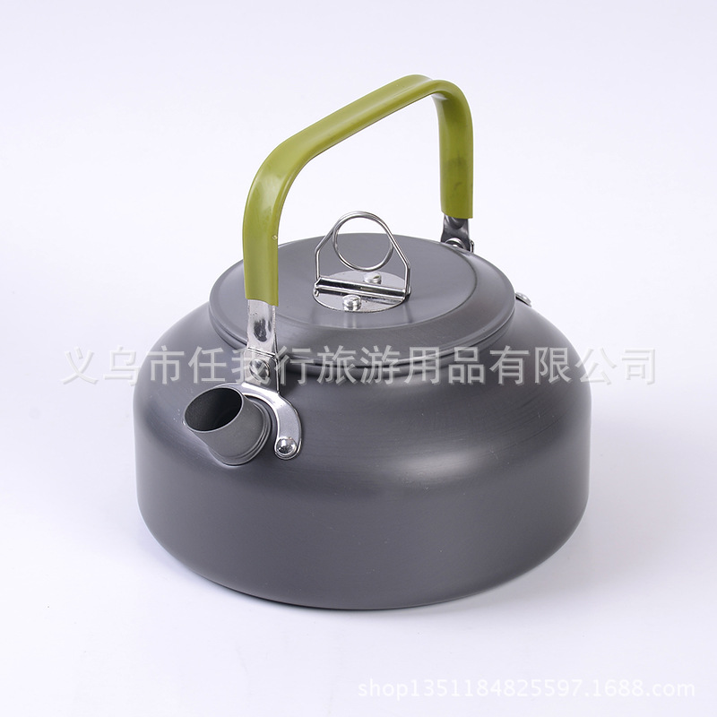 Ds308 Fashion Outdoor Camping Teapot Set Pot Combination Aluminum Oxide Outdoor Camping Stove Teapot Set Pot Item Picture