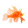高仿真鱼荧光狮子鱼热带/发光观赏鱼水族鱼缸装饰/水族箱造景批发白底实物图