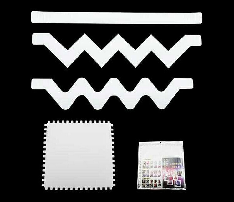 shanilak 2D hair dyeing tool pattern 2D plastic printing plate picking plate square strip wave picking tool details Picture