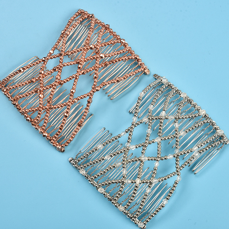 Wholesale of new electroplated hair pullers, magic hair combs, woven beaded combs and hair accessories on AliExpress and Amazon in Europe and America