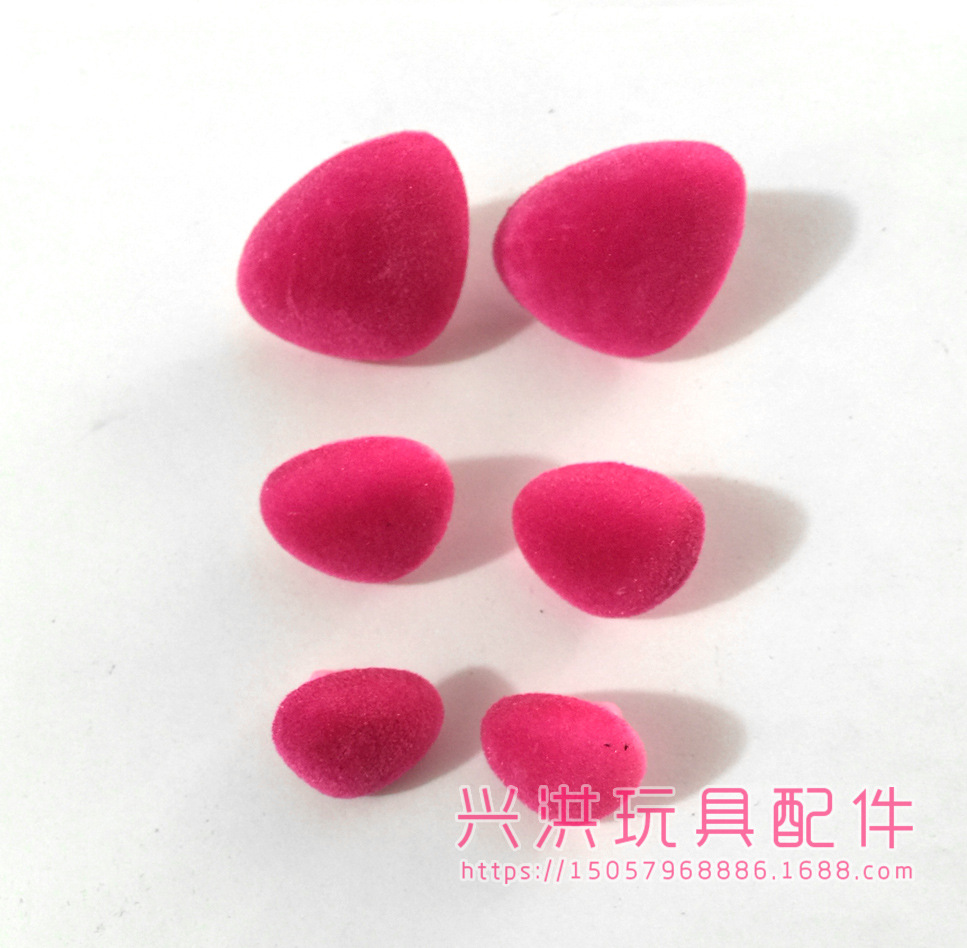 Plush Toy Nose Accessories Rose Red Triangle Flocking Nose Triangle Nose In A Variety Of Sizes And Colors