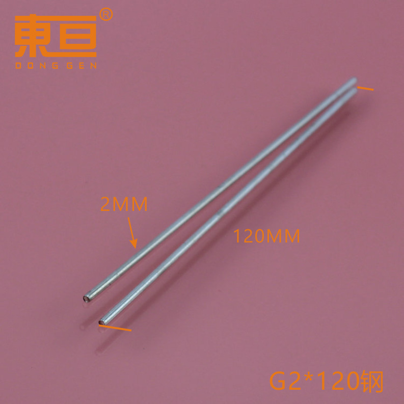 G2*120 steel smooth axle toy car axle steel axle toy accessory technology model part length 120mm details Picture