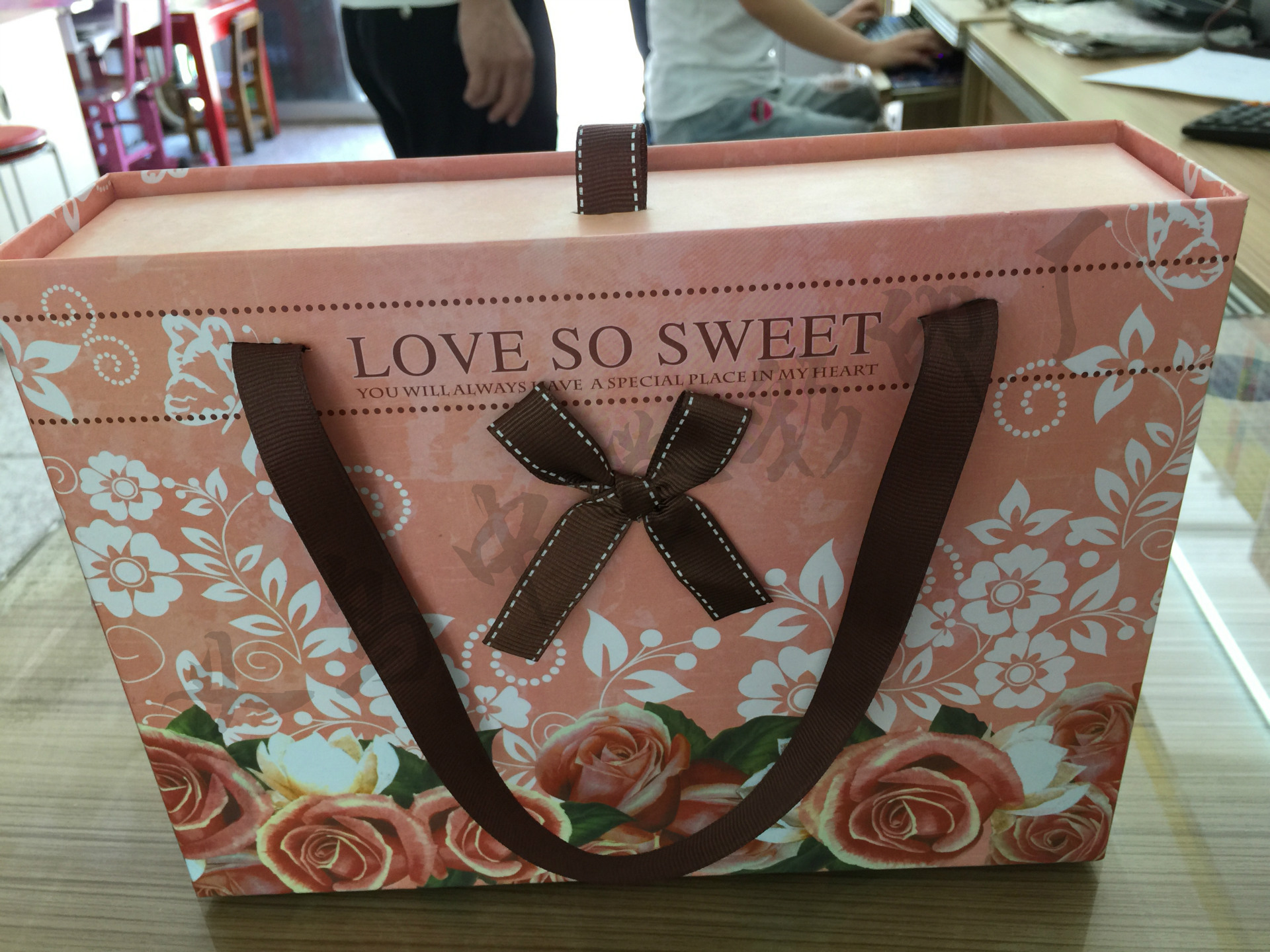 厂家定制抽屉式礼品彩盒 玫瑰花手提袋 创意时尚食品包装硬盒详情图2