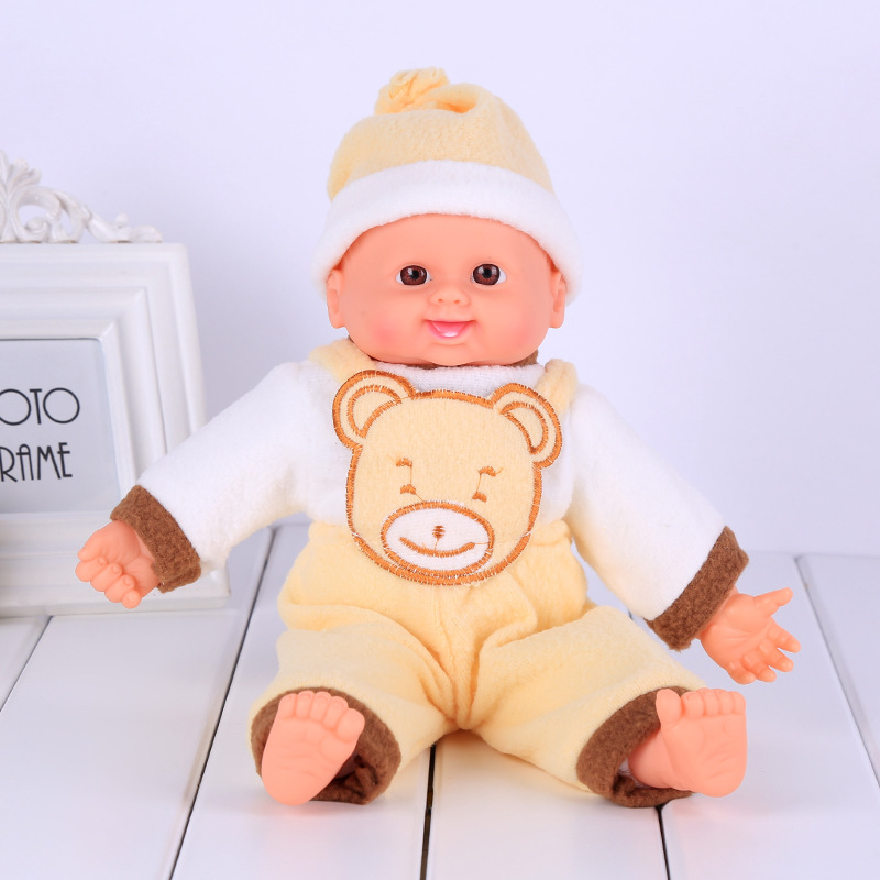 Close-up of Medium Laughter Doll's laughing expression