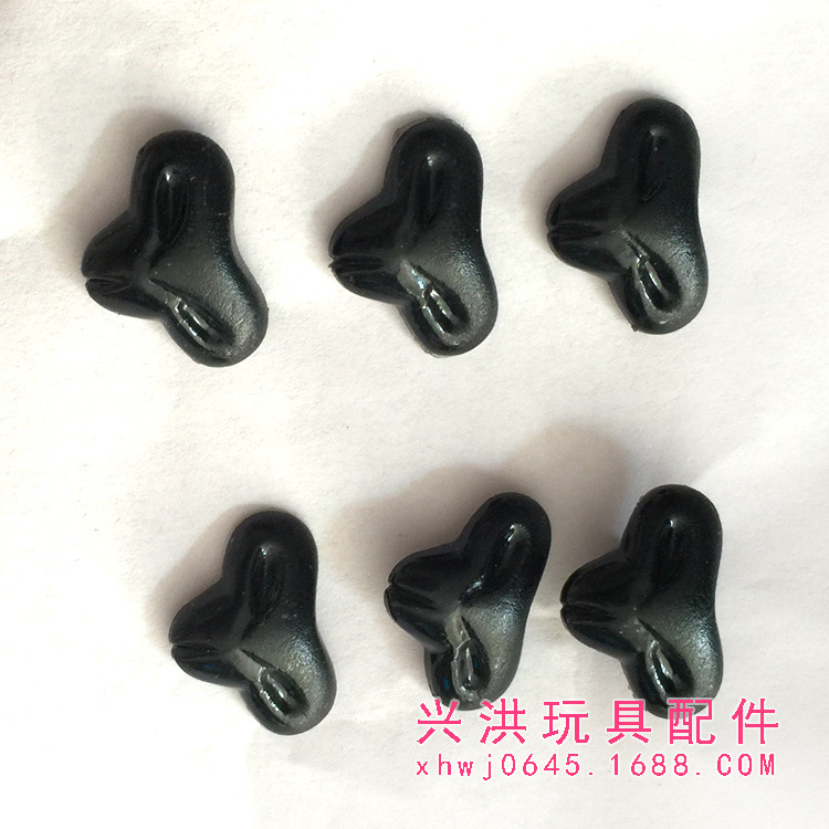 Plush Toy Plastic Eye Accessories Toy Nose Accessories Black Fox Nose Plastic Fox Nose details Picture