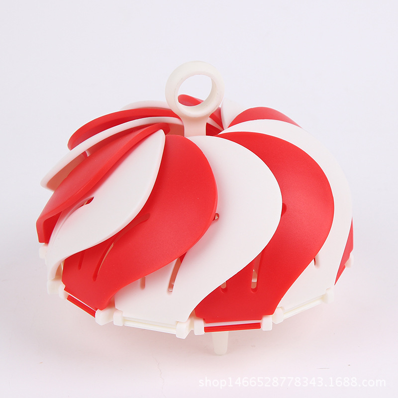 2018 Fashionable and creative stretchable and foldable fruit platter with box, portable plastic fruit platter manufacturer supply Item Picture