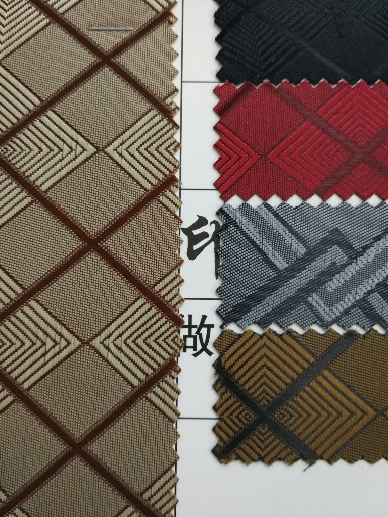 Factory direct sales and wholesale of bag textile fabric, jacquard fabric, letter foam, large jacquard, in stock supply details Picture