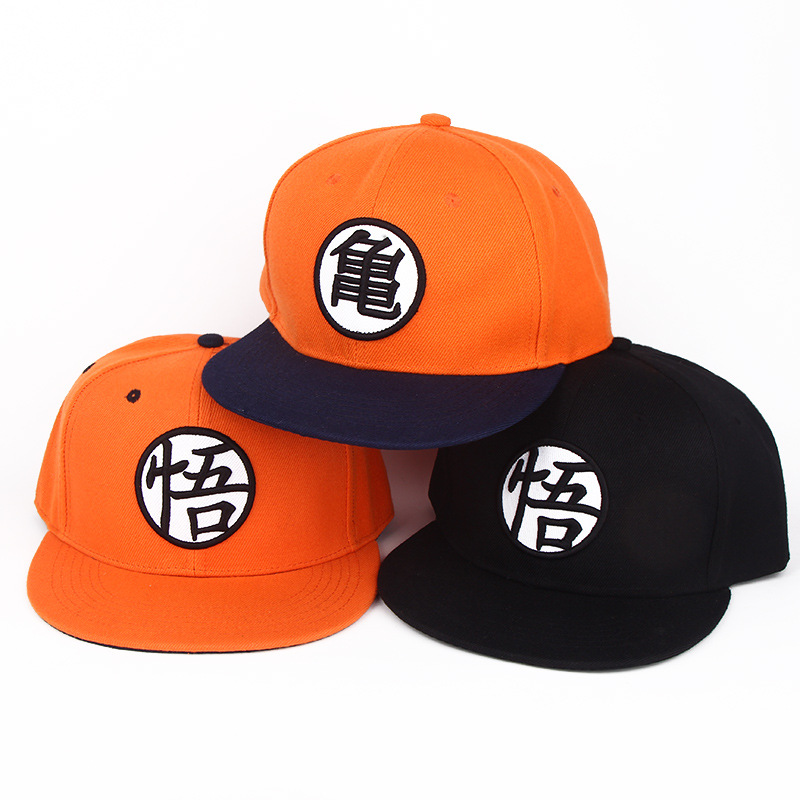 Classic selling recommended anime DRAGONBALL seven dragon ball Sun Wukong word hip hop baseball cap