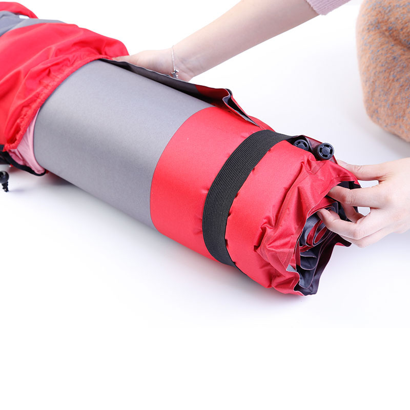 春亚纺双人带枕自动充气垫 可拼接成多人使用  自驾用品野营睡垫详情图5