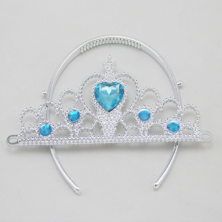 Birthday Crown Children's Princess Plastic crown Split Crown Frozen Crown Plastic plated crown Specification drawing
