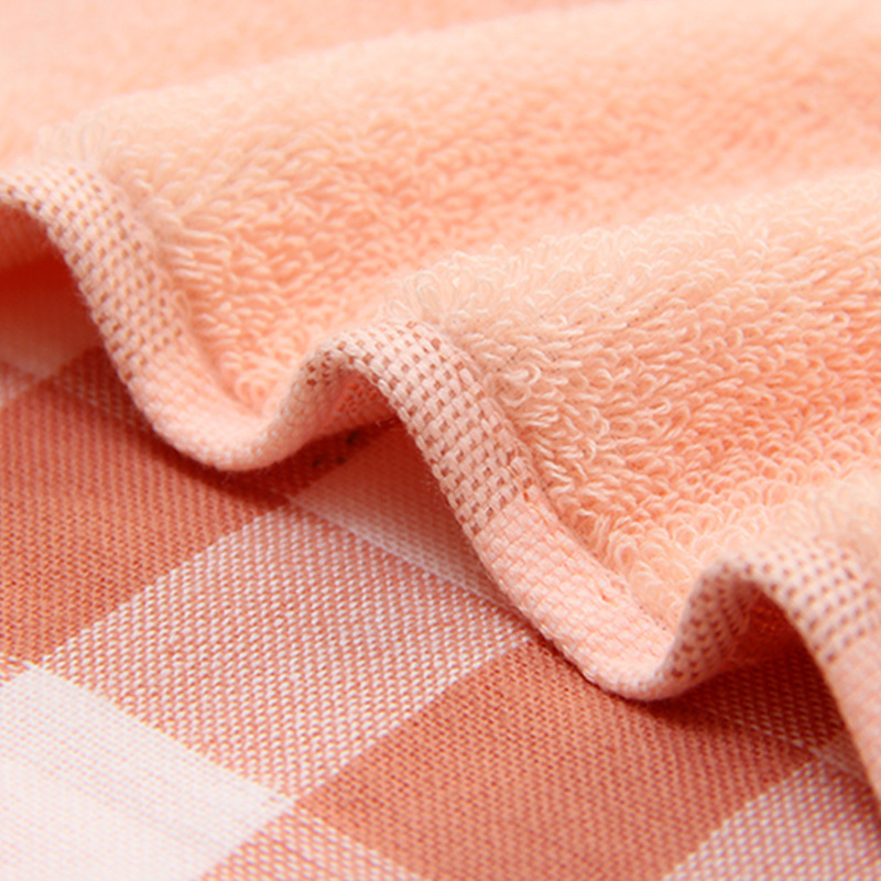 Yiwu quality Japanese-style checkered gauze pure cotton towels, adult beauty face towels, gift towels Item Picture