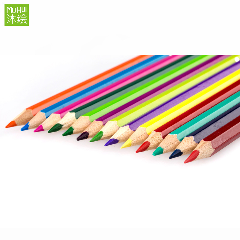 厂家直销创意卡通盒装彩色铅笔12色18色24色36色彩铅学生绘画套装详情图3