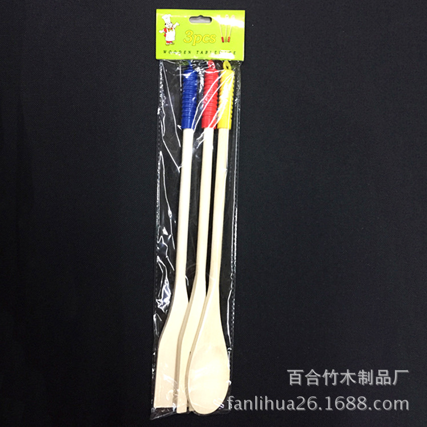 木勺/(/木质沙拉勺套产品图
