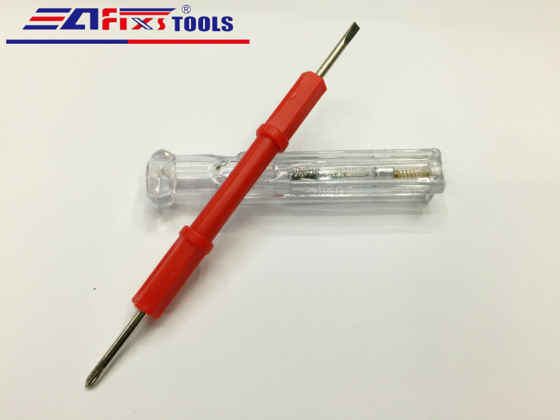 Afixs Factory Direct Sales 889 Dual-Purpose Measuring Pen Screwdriver Hardware Tool Family Set Application Scenario