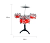 Helaide Direct Sales Children's educational Toy Set, jazz drum stand, drummer playing drums, children's percussion instruments Specification image